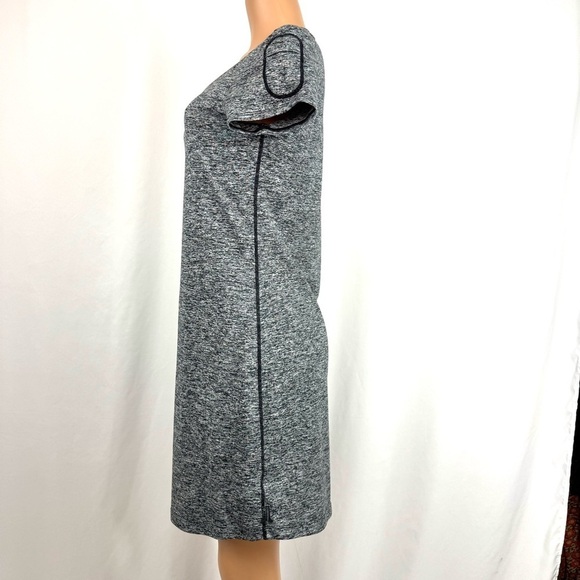 MERRELL Womens Sz M Grey Scoop Neck Short Sleeve Dress Activewear Casual Stretch - Picture 5 of 12